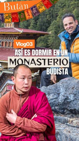 Dormir en el monasterio de Dodeydrak en Bután
